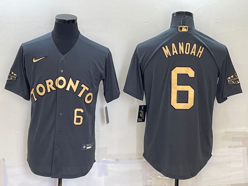 Men Toronto Blue Jays #6 Manoah Grey 2022 All Star Game Nike MLB Jerseys